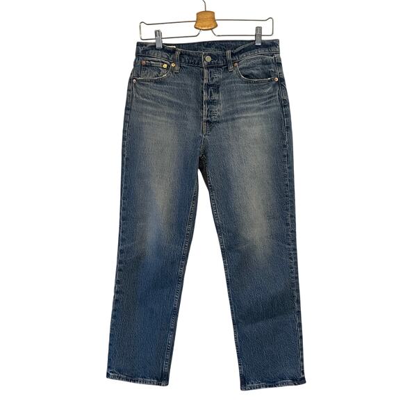 Gap Cheeky Straight High Rise Button Fly Medium Wash Size 8/29 Regular - Picture 1 of 7